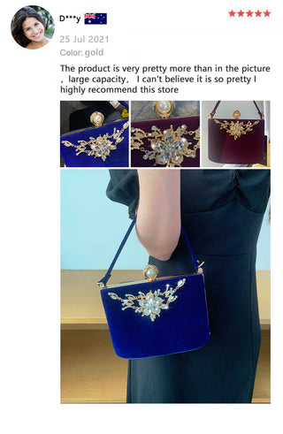 Crystal Clutches Bag Party ALODIA STORE