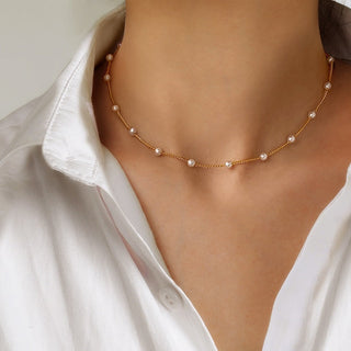 2022 New Popular Silver Colour Sparkling Clavicle Chain Choker Necklace For Women Fine Jewelry Wedding Party Gift ALODIA STORE