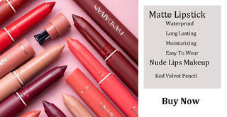 Pudaier Matte Lipstick Waterproof Lip Makeup 26 Colors Long Lasting Moisturizer Lip Tint Korean Black Velvet Nude Matte Lipstick - Alodia Store