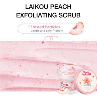 100g Peach Body Scrub Deeply Exfoliates Scrubs For Brightening Skin Gentle Body Scrubs Exfoliator For Deep Skin Moisturizing ALODIA STORE