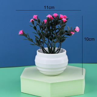 Artificial Plant Bonsai Orange Pomegranate Fruit Tree Window Sill Decoration Plastic Garden Fake Plant Potted Home Decoration ALODIA STORE