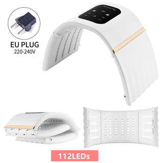 2 IN 1 Foldable 7 Color LED Photon 30-60℃ Heating Threapy Face&Body Mask ALODIA STORE