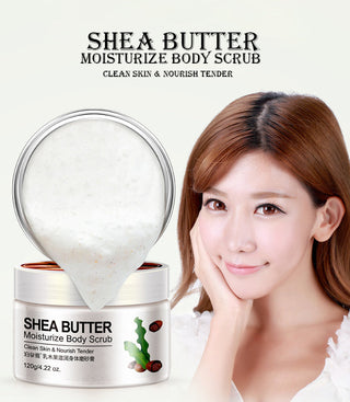 BIOAQUA Body Scrub Shea Butter Exfoliating Body Lotion Deep Cleansing Moisturizing Exfoliator Gel Moisturizer Dead Skin Remover ALODIA STORE
