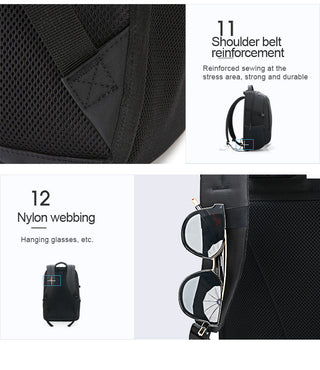 OIWAS Travel Multifunction Backpack Fashion Zipper Open Bag Men's Backpack Laptop High Quality Male Women Business Classic Bags ALODIA STORE