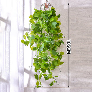 76cm Artificial Green Plants Hanging Ivy Leaves Radish Seaweed Grape Fake Flowers Vine Home Garden Wall Party Decoration ALODIA STORE