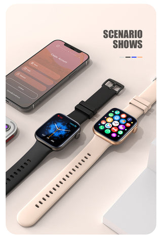 For Xiaomi Huawei Samsung 1.81 inch Bluetooth Call Smartwatch Men Support 120 Sport  2022 New Women Rotary keys Smart Watch +Box ALODIA STORE