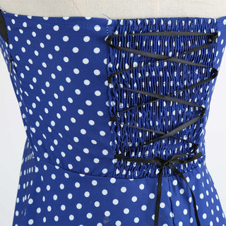 Women Red Cherry Party Dress Vintage 50s Rockabilly Hepburn Dress 2023 Elegant Summer Strapless Swing Retro Halter Pin up Dress ALODIA STORE