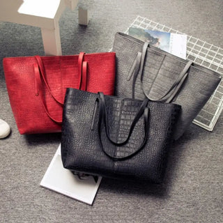 Women Pu Leather Women Handbags Female Shoulder bag designer Luxury Lady Tote Large Capacity Zipper Shoulder Bag ALODIA STORE