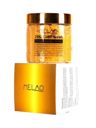 250g 24K Gold Body Scrub Ice Peach Exfoliating Smooth Nourish Moisturizing Whitening Pore Cleansing Lighten Melanin ALODIA STORE