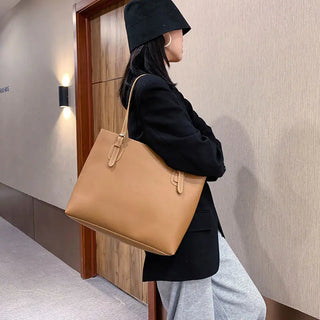 Women's Vintage PU Leather Tote Hobo Shoulder Bag Handbag High Capacity Travel Commute School Work Business Bags for Female E298 ALODIA STORE