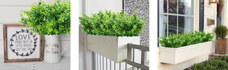 Artificial Flowers Plants Long Stem Plastic Persian Eucalyptus Leaf Fish Herb Home Office Table Centerpieces Garden Decoration ALODIA STORE