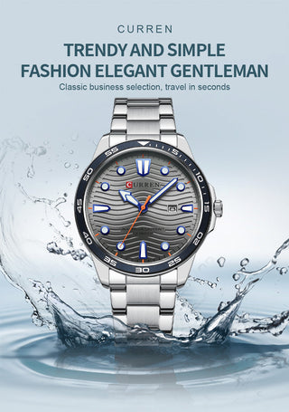 2022 New CURREN Luxury Brand Men Sport Watches Men Quartz Watch Stainless Steel Men Fashion Casual Wrist Watch Relogio Masculino ALODIA STORE