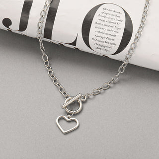 Kpop Vintage Harajuku Goth Metal Heart Neck Chains Choker Grunge Necklaces For Women Egirl Cosplay Aesthetic Accessories Jewelry ALODIA STORE