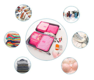 6Pcs/Set Travel Bag Men And women Packing Cubes Unisex Travel Storage Bags Kit ALODIA STORE