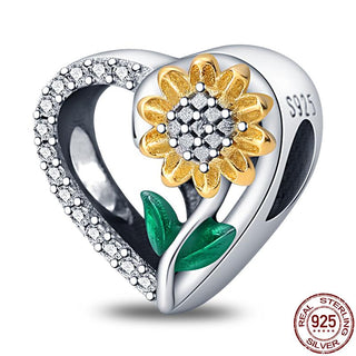 925 Sterling Silver Heart Shaped Charm Bead Fits Original Pandora Bracelet Necklace Women Chameleon Pendant DIY Fine Jewelry Hot ALODIA STORE