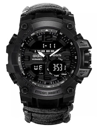 ADDIES Men Military Outdoor Watch Compass Multifunctional Waterproof Quartz Watch LED Digital Watch relogio masculino ALODIA STORE