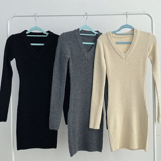 Dresses For Women 2023 Sexy Sleeve Mini Sweater ALODIA STORE