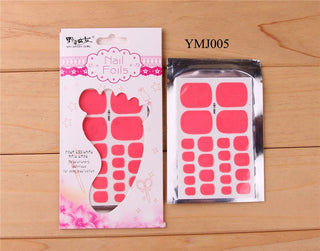 22tips Solid color Toenail Sticker ALODIA STORE