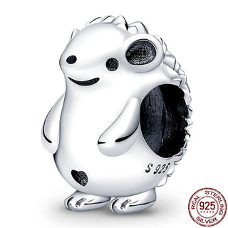 925 Sterling Silver Heart Shaped Charm Bead Fits Original Pandora Bracelet Necklace Women Chameleon Pendant DIY Fine Jewelry Hot ALODIA STORE