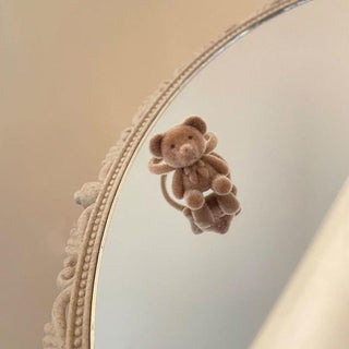 Cute Plush Bear Pendant Necklace for Girls Women Korean Fashion Bear Long Sweater Neck Chain Necklaces Collar Jewelry ALODIA STORE