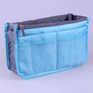 Nylon Cosmetic Bags For Women Tote Insert Double Zipper Makeup ALODIA STORE