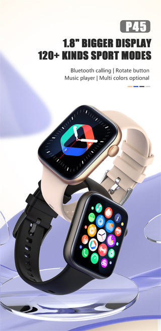 For Xiaomi Huawei Samsung 1.81 inch Bluetooth Call Smartwatch Men Support 120 Sport  2022 New Women Rotary keys Smart Watch +Box ALODIA STORE