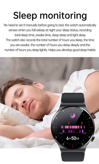 LIGE ECG+PPG Bluetooth Call Smart Watch Men 2022 Sports Bracelet NFC Waterproof Custom Watch Face Men SmartWatch For IOS Android ALODIA STORE