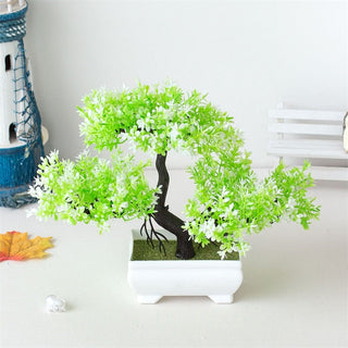 Artificial Plastic Plants Bonsai Small Tree Pot ALODIA STORE