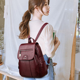 Women Leather Backpacks ALODIA STORE