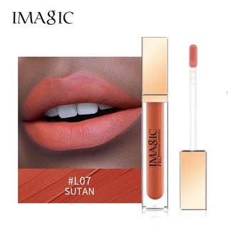 IMAGIC Lipgloss Matte 20 Colors Lip Gloss Velvety Lipstick Liquid Matte Waterproof Lip Tint Full &amp; rich Sexy Lip Makeup Cosmetic ALODIA STORE
