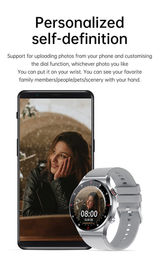 LIGE ECG+PPG Bluetooth Call Smart Watch Men 2022 Sports Bracelet NFC Waterproof Custom Watch Face Men SmartWatch For IOS Android ALODIA STORE