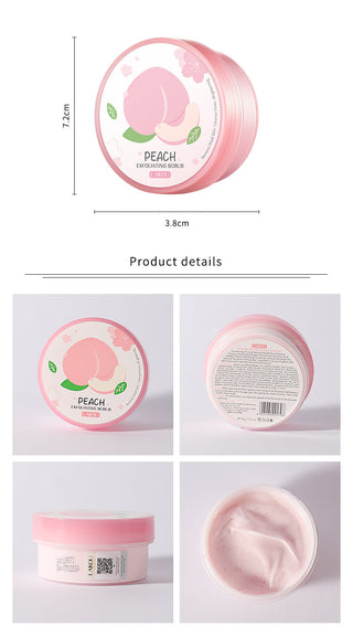 90g Honey Peach Exfoliating Scrub For Winter Deep Cleaning Whitening Exfoliating Pores Moisturizing Body Brightening Scrub Face ALODIA STORE
