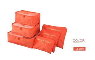 6Pcs/Set Travel Bag Men And women Packing Cubes Unisex Travel Storage Bags Kit ALODIA STORE