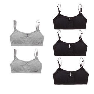 5PcLlot Young Girls Bra Cotton Training Bra Teenagers Lingerie Underwear 8-14Years ALODIA STORE
