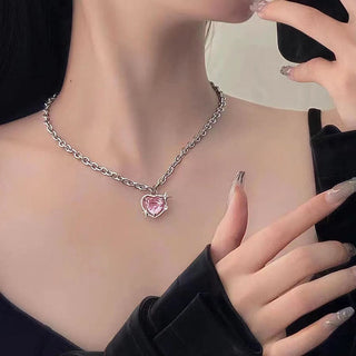 2022 New Popular Silver Colour Sparkling Clavicle Chain Choker Necklace For Women Fine Jewelry Wedding Party Gift ALODIA STORE