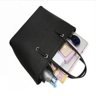 Women Pu Leather Women Handbags Female Shoulder bag designer Luxury Lady Tote Large Capacity Zipper Shoulder Bag ALODIA STORE