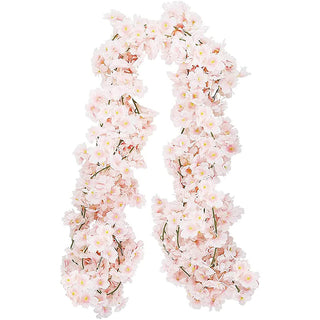 180CM Artificial Sakura Flowers Vine Wedding Garden Rose Arch Home Party Decoration Christmas Bridal Fake Silk Scrapbook Plants ALODIA STORE