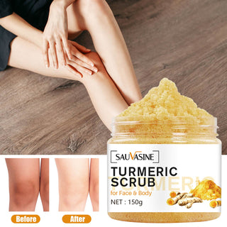 Turmeric Body Scrub Skin Brightening Face Scrub For Dark Spots Body Care Supplies Scrubs Cream For Waist Legs Thighs ALODIA STORE