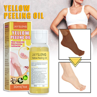 30ml Yellow Peeling Oil Lighten Dark Spots Acne Melanin Skin Bleaching Exfoliating Oil Whiten Brighten Skin For Face Body ALODIA STORE