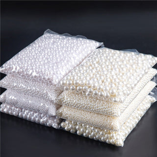 ABS Imitation Pearl Beads Loose Round Acrylic Beads To Needlework Handmade For Necklace Bracelets DIY Jewelry Components Making ALODIA STORE