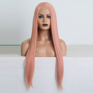 Charisma Blonde Wig Synthetic Lace Front Wig for Women Long Silky Straight Hair Natural Hairline Side Part Cosplay Wigs ALODIA STORE