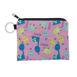Cute dinosa printing waterproof Purse Card Key Pouch Small Zipper Coin Purse Card ALODIA STORE