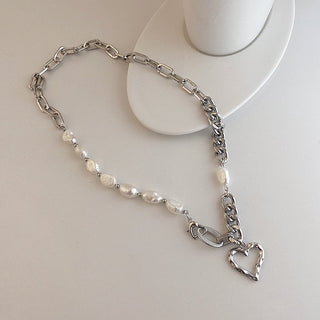 Y2K Accessories Fashion Peach Heart Water Drop Pendant Necklace Pink Crystal Egirl Sweet Cool Clavicle Chain Aesthetic Jewelry ALODIA STORE