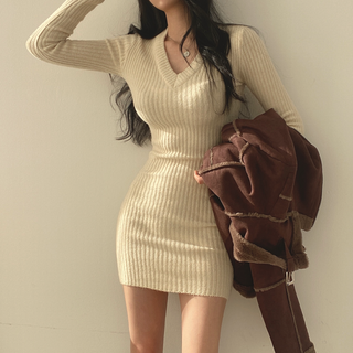Dresses For Women 2023 Sexy Sleeve Mini Sweater ALODIA STORE