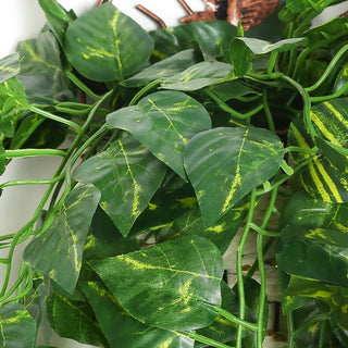 90CM Artificial Green Plant Hanging Ivy Leaf Seaweed Radish Artificial Flower Grapevine Home Garden Wall Fence Party Decoration ALODIA STORE