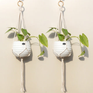 good quality plant hanger pot hanging for home garden macrame plant hanger for bacony pot hanging indoor ALODIA STORE