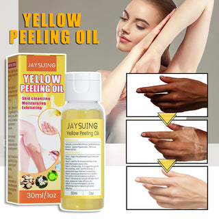 30ml Yellow Peeling Oil Lighten Dark Spots Acne Melanin Skin Bleaching Exfoliating Oil Whiten Brighten Skin For Face Body ALODIA STORE