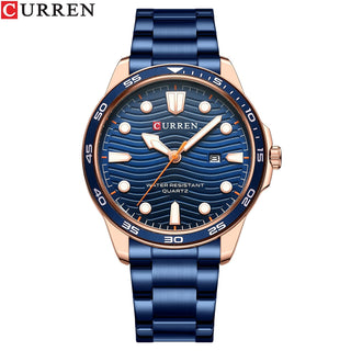 2022 New CURREN Luxury Brand Men Sport Watches Men Quartz Watch Stainless Steel Men Fashion Casual Wrist Watch Relogio Masculino ALODIA STORE