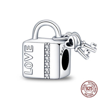 925 Sterling Silver Heart Shaped Charm Bead Fits Original Pandora Bracelet Necklace Women Chameleon Pendant DIY Fine Jewelry Hot ALODIA STORE