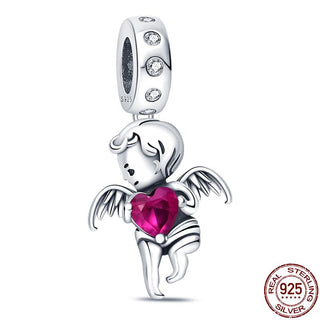 925 Sterling Silver Heart Shaped Charm Bead Fits Original Pandora Bracelet Necklace Women Chameleon Pendant DIY Fine Jewelry Hot ALODIA STORE